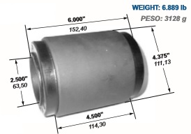 BEAM AND BUSHING FOR TRUCK SUSPENSION