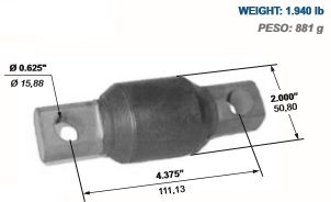 TORQUE ROD BUSHING TRUCK SUSPENSION