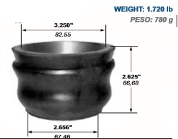 TRANSVERSE BEAM RUBBER BUCHING